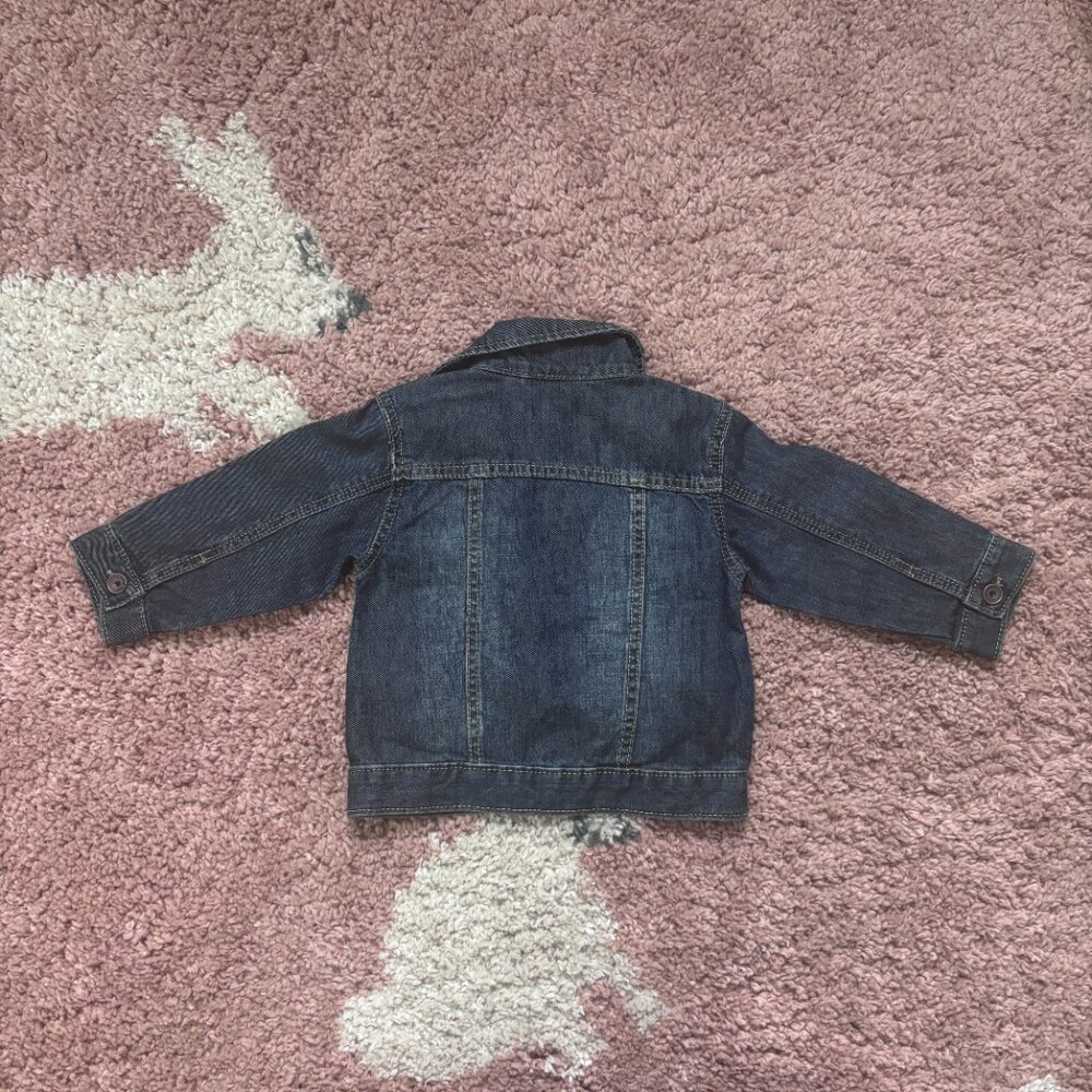 The Childrens Place Baby Girls Blue Jean Jacket Snap Front Size 12-18 Months NWT - Picture 5 of 5